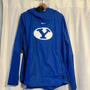 Nike Royal Blue BYU Hooded Windbreaker Jacket